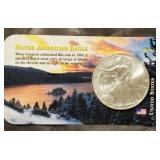 2001 - 1oz FINE SILVER AMERICAN EAGLE (708)