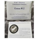 GENOA #12 - ONE TROY OUNCE .999 FINE SILVER (953)