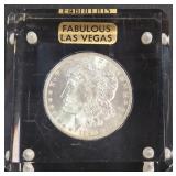 1885 O - MORGAN SILVER DOLLAR IN RESIN (697)