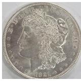 1921 - MORGAN SILVER DOLLAR (999 A10)