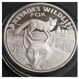 2OZ .999 FINE SILVER - NEVADA  WILDLIFE (843 B)