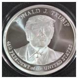 DONALD TRUMP - 5 TROY OZ .999 FINE SILVER (354)