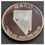 1 TROY OZ .999 FINE SILVER (895 A)
