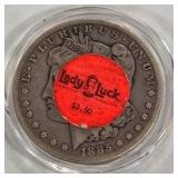 1885 'S' - MORGAN SILVER DOLLAR (999 A40)