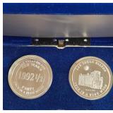 TWO HILTON TWO TROY OUNCES .999 FINE SILVER (680)