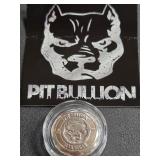 PIT BULLION 1OZ .999 FINE SILVER (356 A)