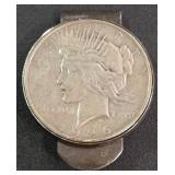 1926 - SILVER PEACE DOLLAR 'MONEY CLIP' (898 D)