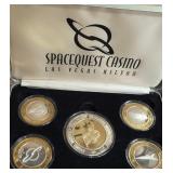HILTON CASINO SPACEQUEST .999 COIN SET (675)