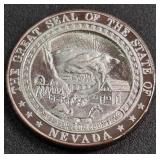 1oz SILVER - GREAT SEAL OF STATE OF NEVADA (882 G)