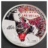 ELVIS PRESLEY 2007 SILVER AMERICAN EAGLE (888 AK)