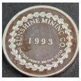 .999 FINE SILVER - ONE TROY OUNCE (890 M)