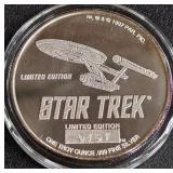 STAR TREK - ONE TROY OUNCE .999 FINE SILVER (673 L