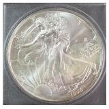 1995 - 1oz FINE SILVER ONE DOLLAR (579 AC)