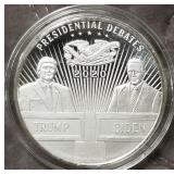 PRESIDENTIAL DEBATES 2020 - 1oz 999 SILVER (357 D)