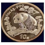 1997 - 1OZ .999 SILVER PANDA COIN (998 L)
