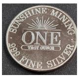 .999 FINE SILVER - ONE TROY OUNCE (890 AH)