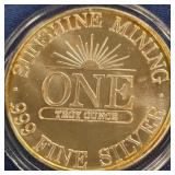 .999 FINE SILVER ONE TROY OUNCE (840 AE)