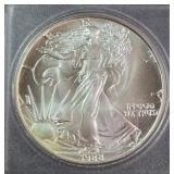 1988 - 1oz FINE SILVER ONE DOLLAR (579 C)