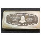 FRANKLIN MINT 1000 GRAINS STERLING SILVER (733 E)
