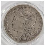 1882 'S' - MORGAN SILVER DOLLAR (999 A37)