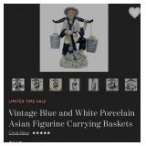 Q - TWO VINTAGE CHINESE PORCELAIN FIGURINES (C12)
