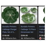 Q - BORDALLO PINHEIRO SALAD BOWLS (K25)