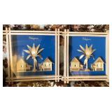 Q - TWO PIECES PHILIPPINES DIORAMA FOLK ART (C32)