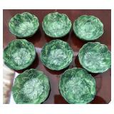 Q - SET OF EIGHT ITALIAN CERAMIC BOWLS (L67)
