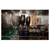 Q - MIXED LOT OF STEMWARE & BOTTLES (C14)