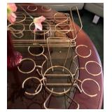 Q - TWO DECORATIVE WINE RACKS (C26)