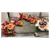Q - PORCELAIN FLORAL FIGURINES (L22)
