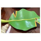 Q - PAPER MACHE BANANA LEAF DISH (L74)