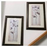 Q - TWO PIECES FRAMED ART 24X16' (L52)