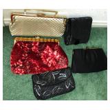 Q - LOT OF FIVE EVENING BAGS (M59)