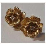 14K GOLD EARRINGS 2.73GRAMS  (J1)