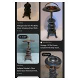 Q - ANTIQUE OUTDOOR 27' ASHTRAY (Y20)
