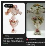 Q - CAPODIMONTE TABLE LAMP (C34)