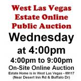 WELCOME TO OUR WED. @4pm ONLINE PUBLIC AUCTION