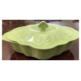 Q - VINTAGE CERAMIC COVERED DISH (L62)