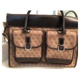 Q - DOONEY & BOURKE SIGNATURE DOUBLE PICKET TOTE