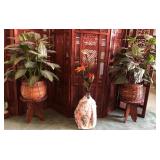 Q - FAUX PLANTS, STANDS, DECORATIVE FLORAL  PIECE