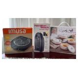 Q - DOLLY BAKEWARE, ELECTRIC BURNER, CAN OPENER