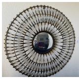 Q - ONE PIECE MIRRORED WALL DECOR 25'DIA (R9)
