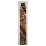 D - INDIGENOUS-STYLE ART CARVING 25.5'L (E22)