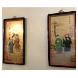 D - TWO PIECES FRAMED CHINESE ART WORK 20X30' (D23