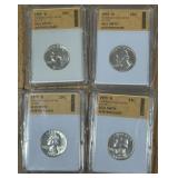 4 PCS WASHIGTON QUARTERS