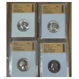 4 PCS WASHIGTON QUARTERS
