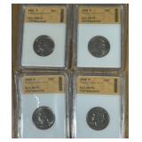 4 PCS WASHIGTON QUARTERS