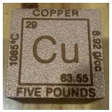 5 POUND .999 COPPER