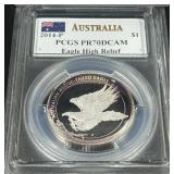 1 OZ AUSTRALIAN SILVER PR70DCAM